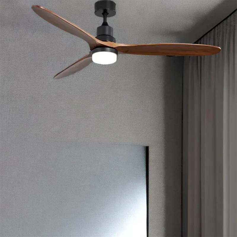 Ceiling Fan Lights With 3 Wood Noiseless Fan Blade