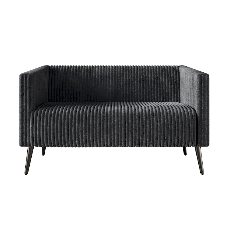 CraftPorch Corduroy Modern and Glamorous Velvet Upholstered Loveseat