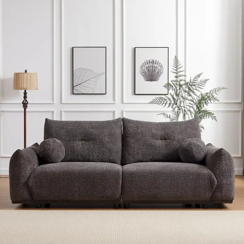 Lamb's wool 2-seater sofa