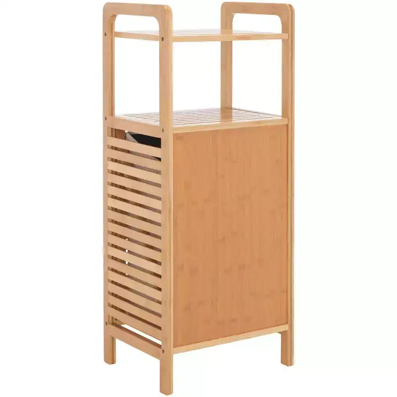 Hallow Laundry Basket with Shelf - STG1903 - Natural/Beige - Safavieh