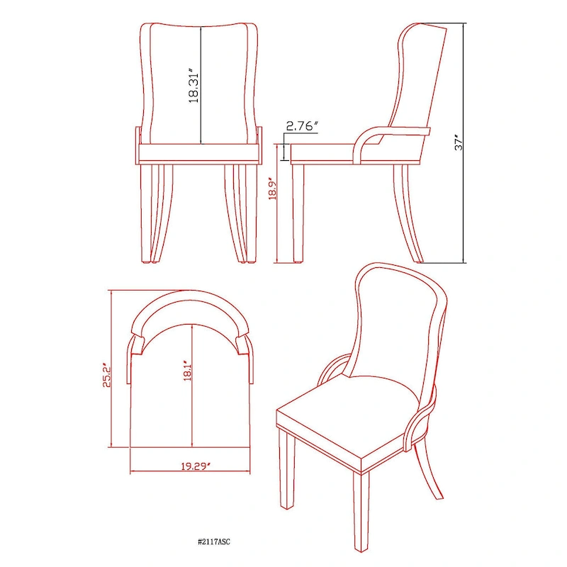 Somette Ridley Gold 5-Piece Round Glass/Acrylic Dining Set with Black Chairs