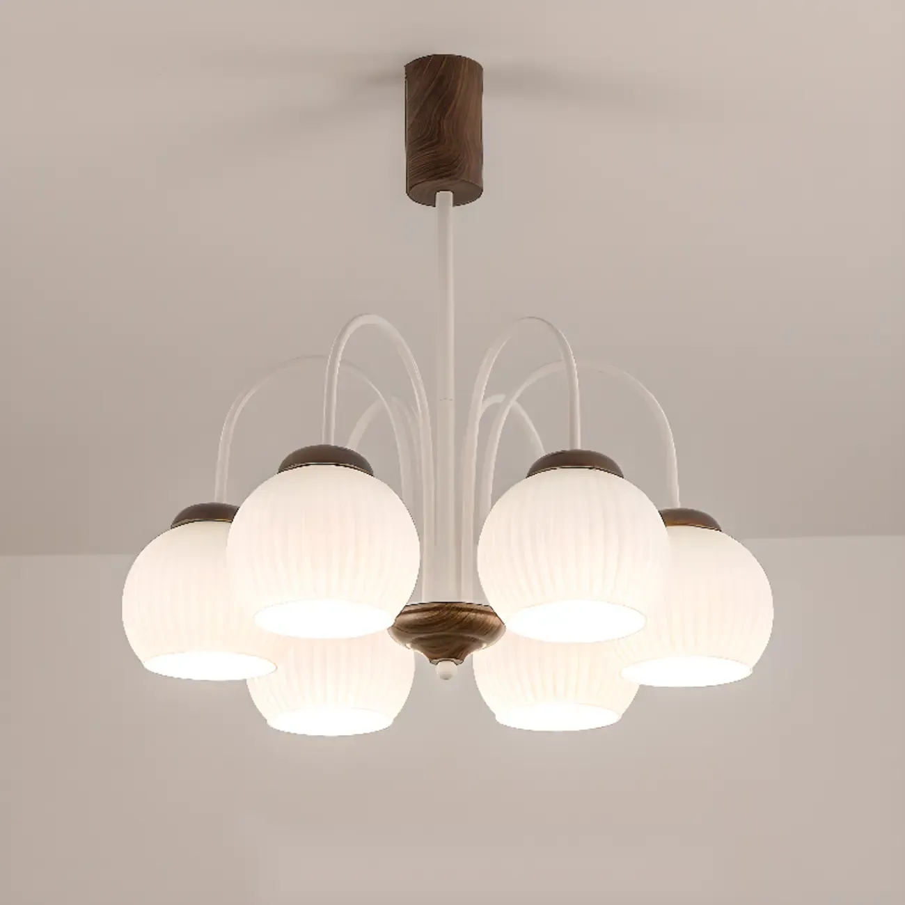 Modern Elegant Globe Pendant Chandelier with Flexible Length