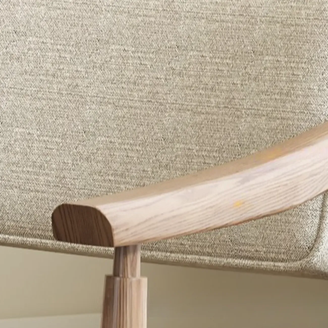 Scandinavian Modern Solid Wood Upholstered Dining Chair