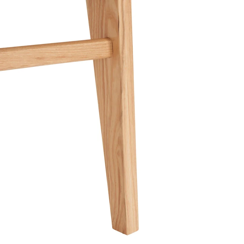 Woven Dining Chair Set of 2 - Natural Rattan Armless