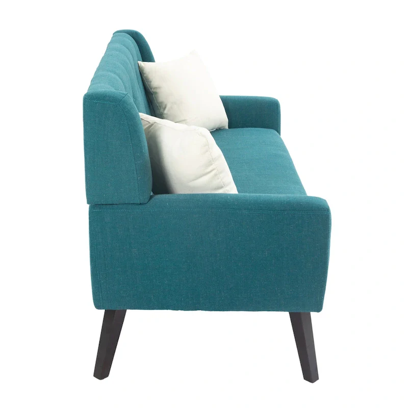 3-Piece Tufted Linen Loveseat & Armchair Set, Beige/Grey/Yellow/Blue/White/Light Blue, Seats 3+