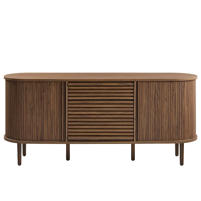 Harlan 67 Fluted Oval Sideboard Cabinet