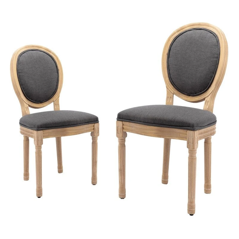 French Dining Chair with Nailhead Trim Set of 6