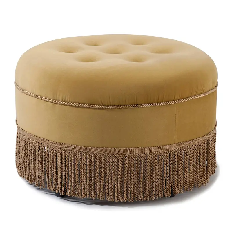 Yolanda 24 Upholstered Round Accent Ottoman