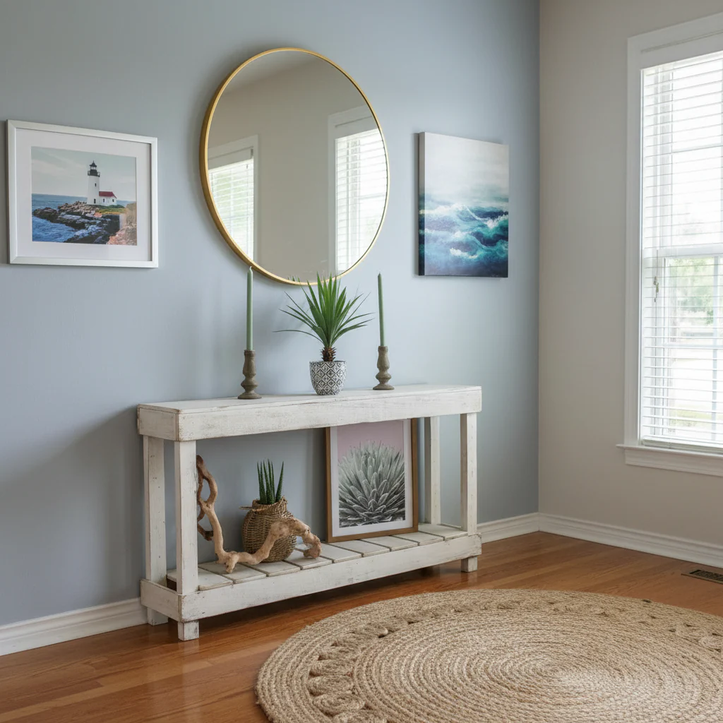 60 Solid White Luxe Console Table
