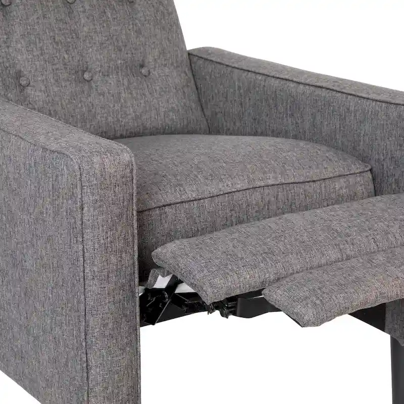 Pushback Recliner with Button Tufted Back