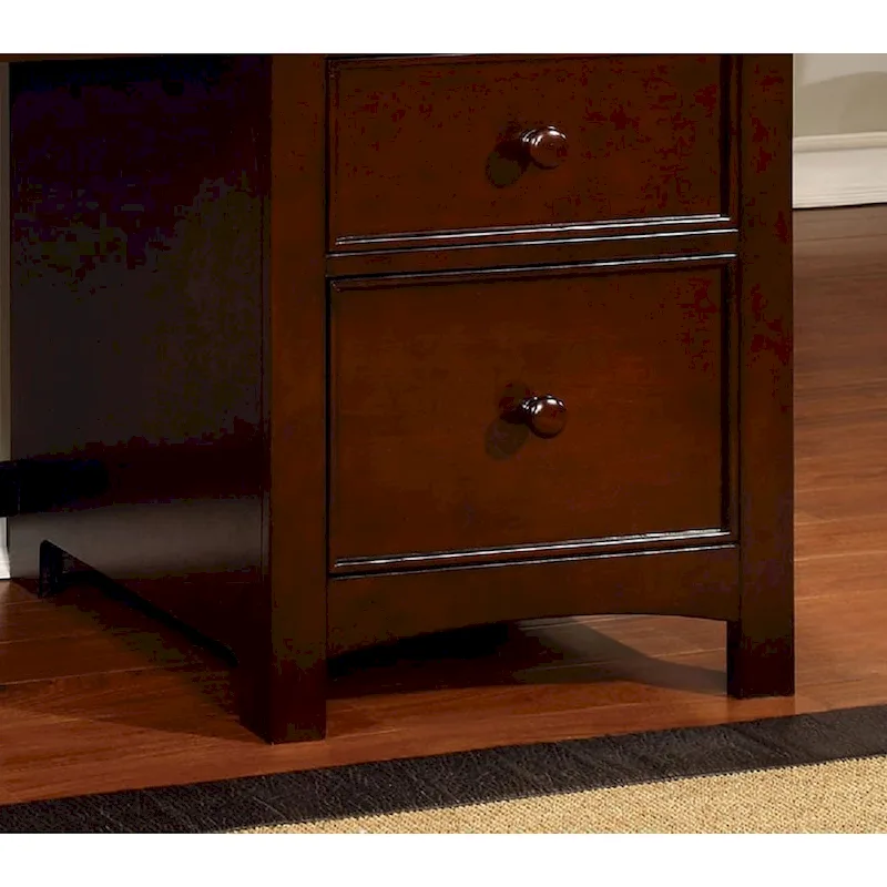 Wooden Desk with Four Drawers