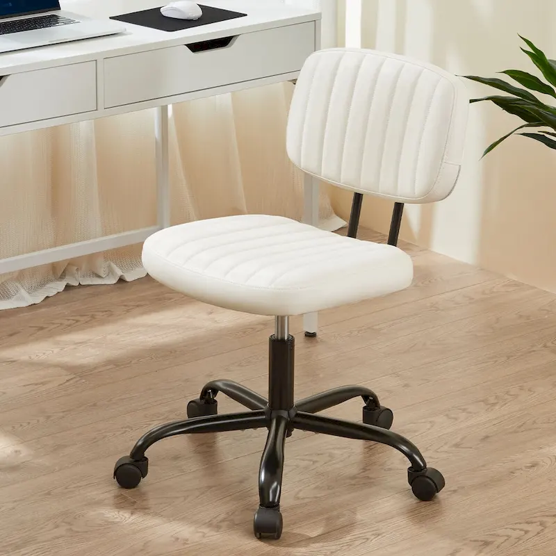 Low Back Task Chair Small Home Office Chair with Wheels
