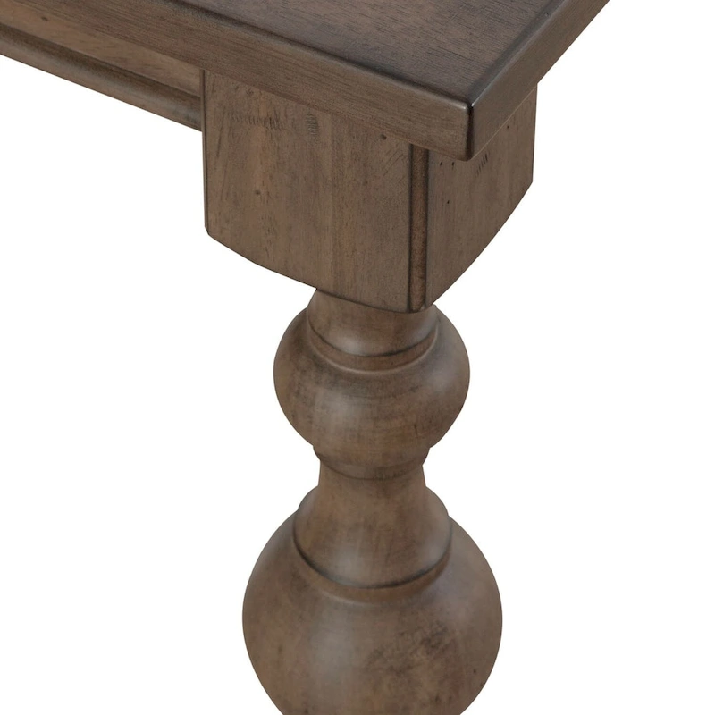 Americana Farmhouse Dusty Taupe Rectangular Leg Table