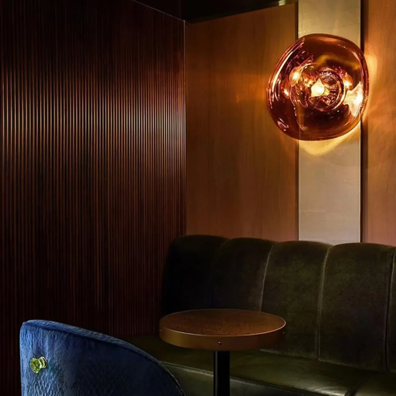 Modern Artistic Irregular Clear Shade Wall Sconce