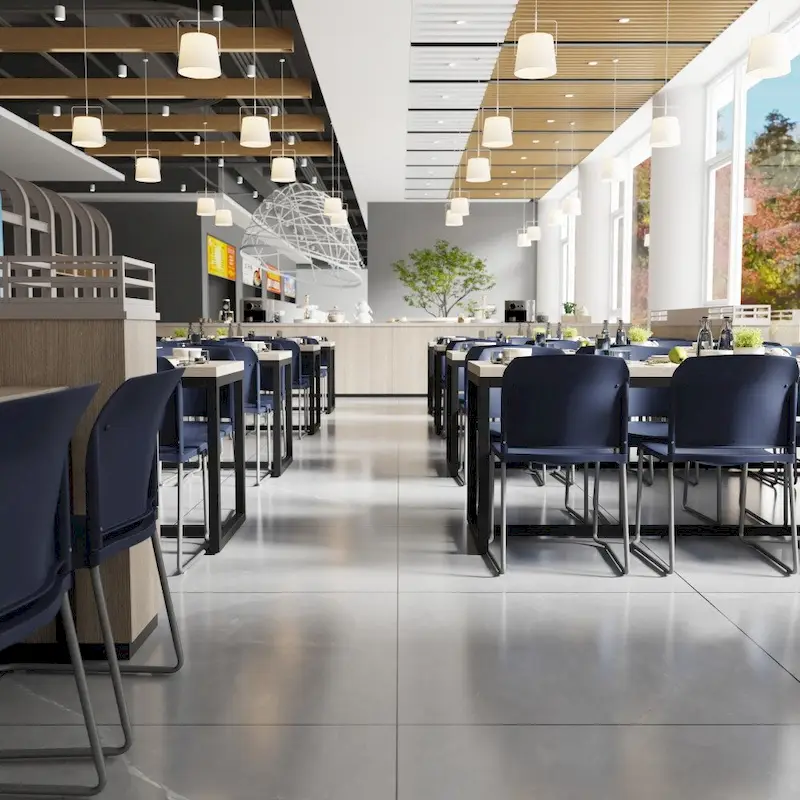 880 lb. Capacity Full Back Contoured Stack Chair with Powder Coated Sled Base