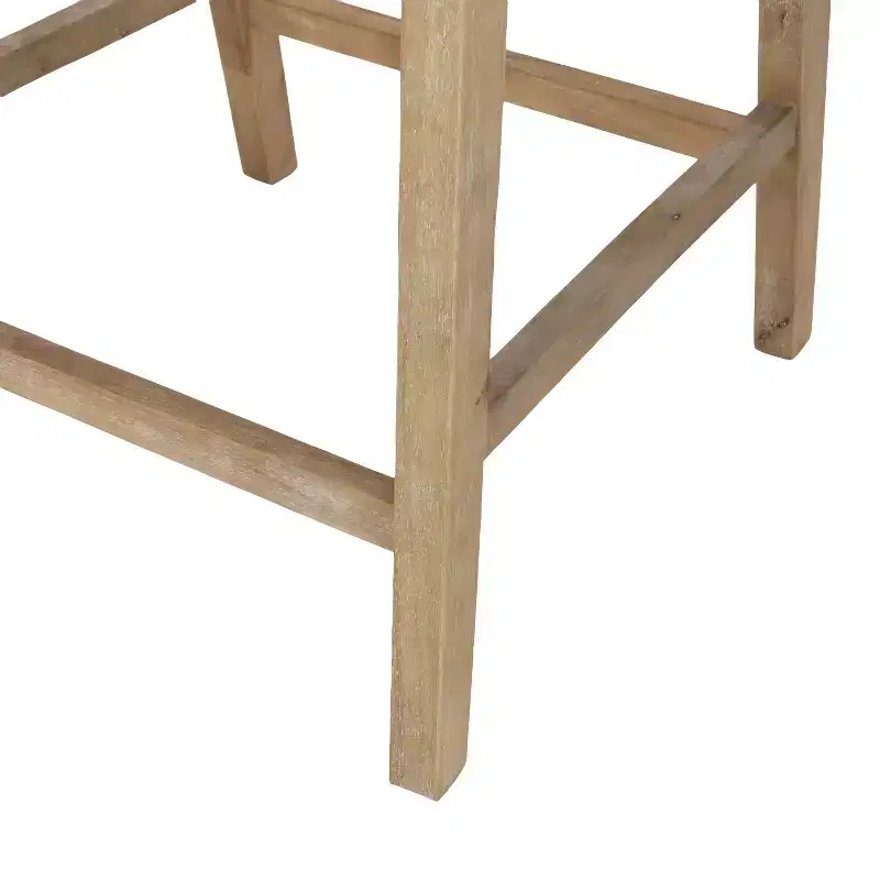 GDFStudio Deville Upholstered 25.5 inch Wood and Cane Counter Stools (Set of 2)