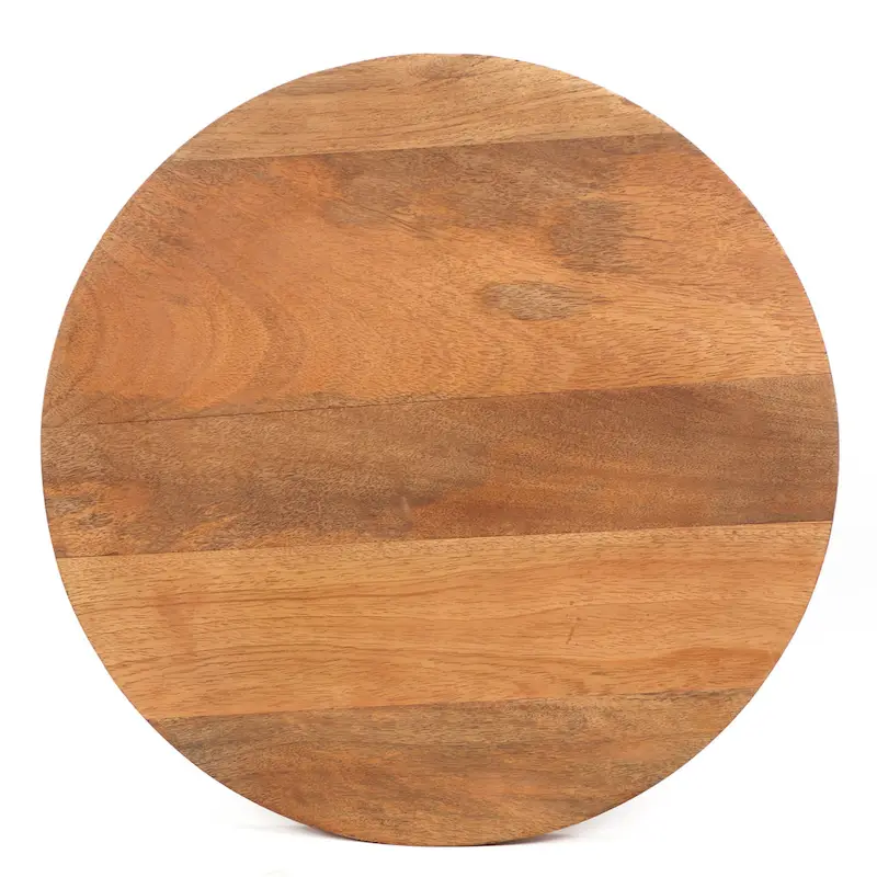 Christopher Knight Home Mango Wood and Metal Pedestal End Table