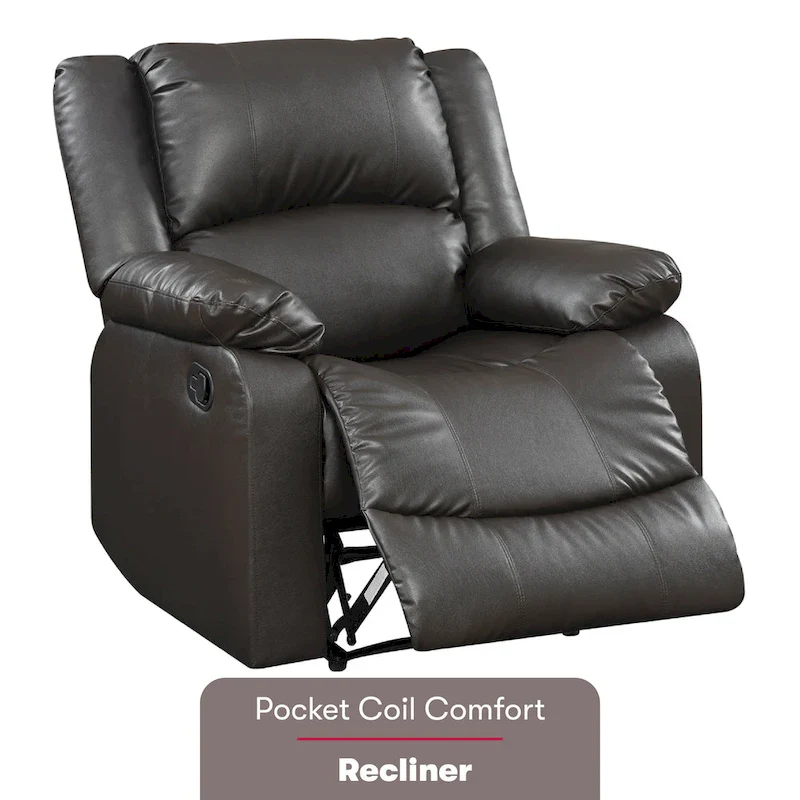 Relax A Lounger  Faux Leather Manual Recliner