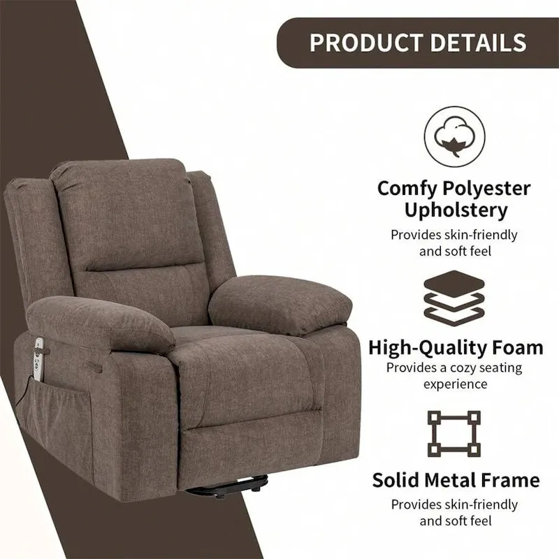 Electric Massage Power Recliner Chair, Multi-function Lifting, Timing