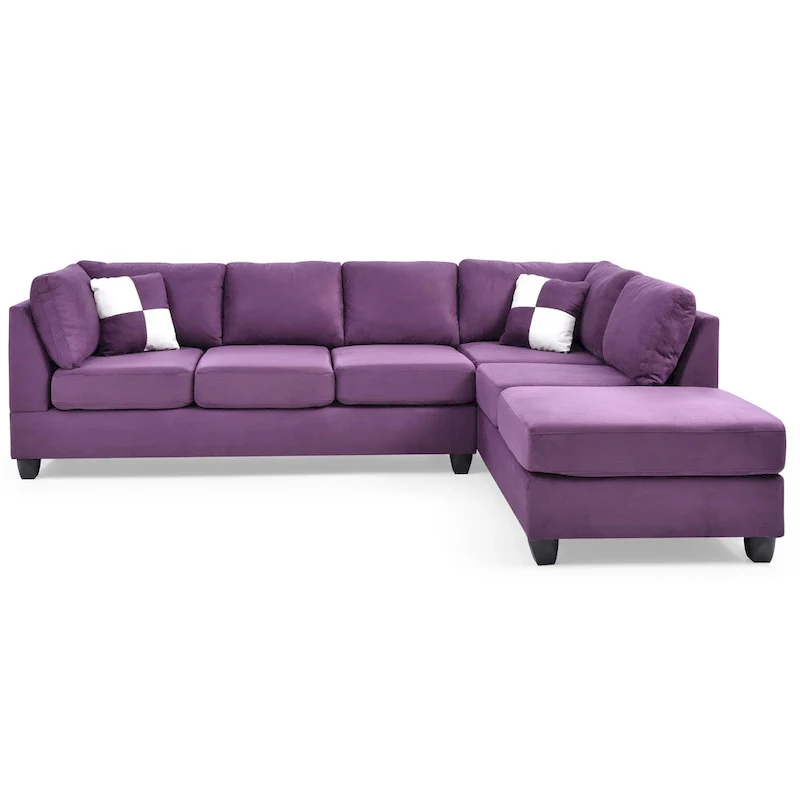 Gallant Microsuede Sectional Sofa