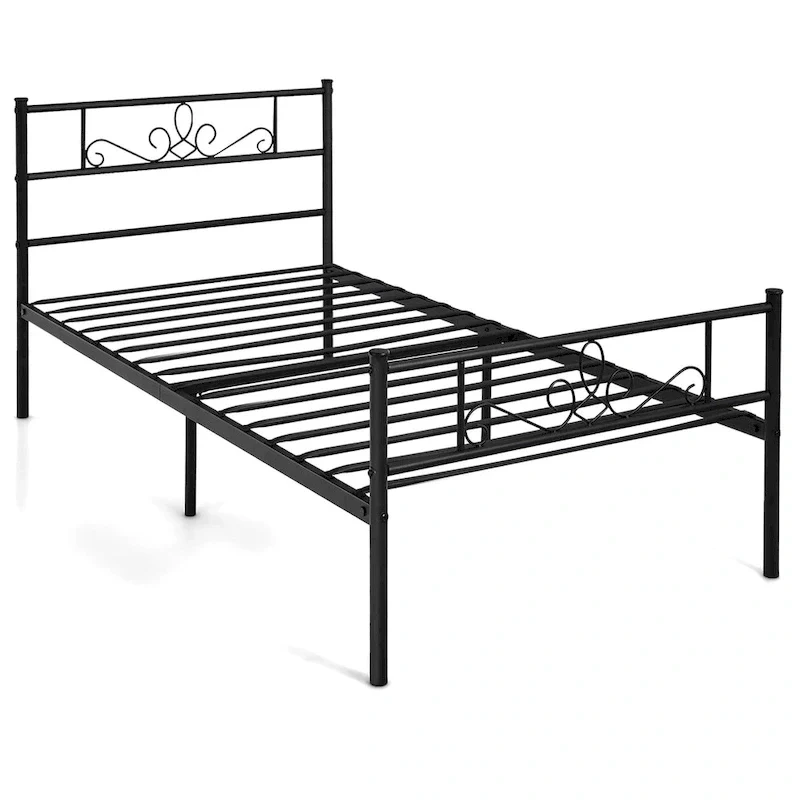 Twin/Queen/Full Metal Platform Bed Frame with Headboard and Footboard