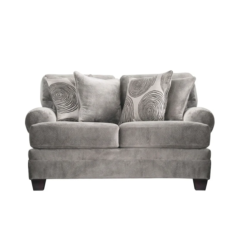 Jeta Transitional Microfiber Padded 2-Piece Living Room Set by Furniture of America