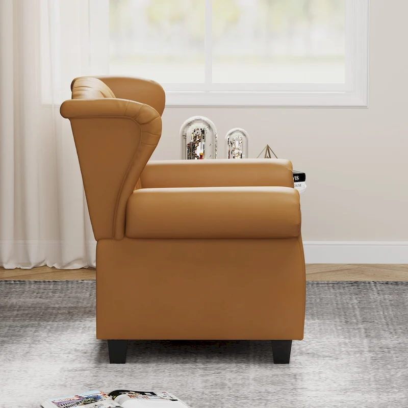 Modern Tufted Push Back Tufted Recliner Armchair