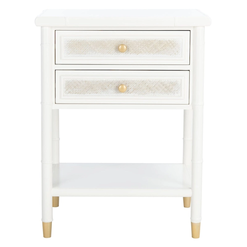SAFAVIEH Dessa 2-Drawer 1-Shelf Accent Table. - 21