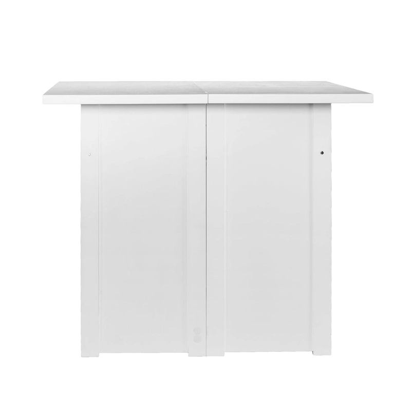 SEI Furniture Kleberg White Convertible Console to Dining Table