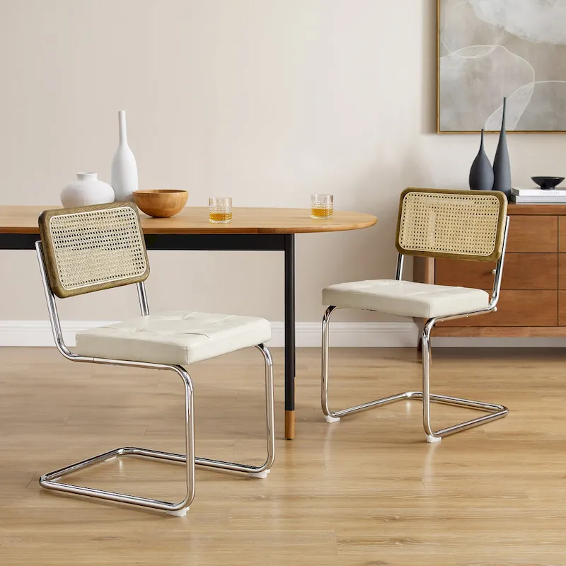 Modern Upholstered Dining Chairs (Set of 2)