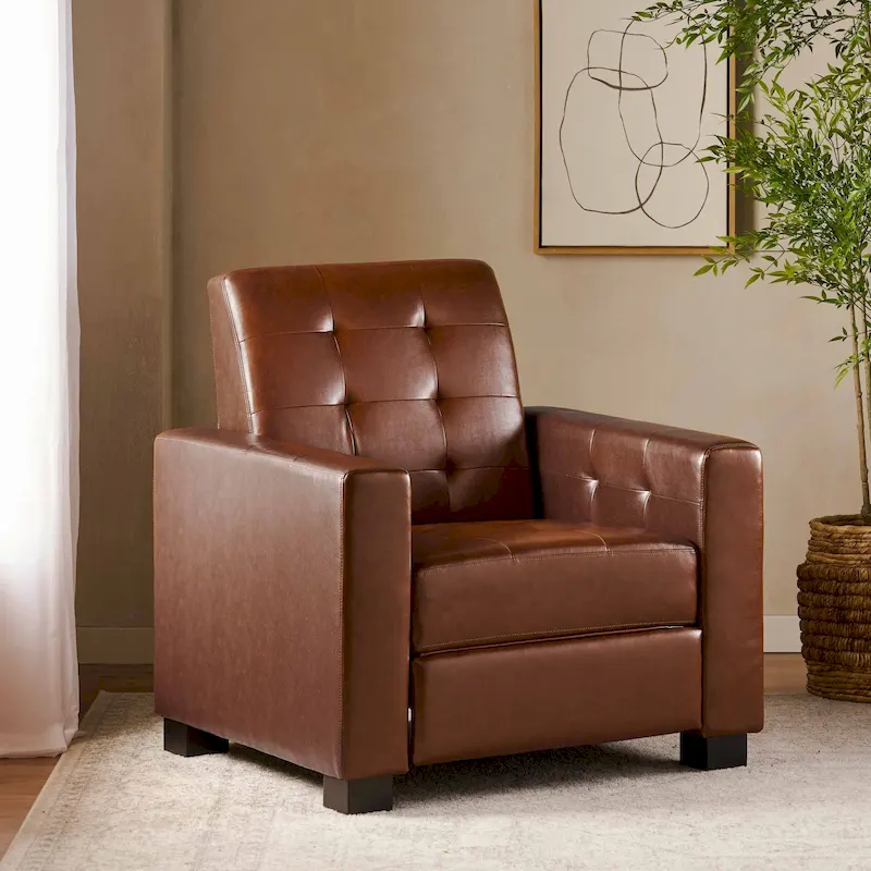 Upholstered Push-Back Recliner