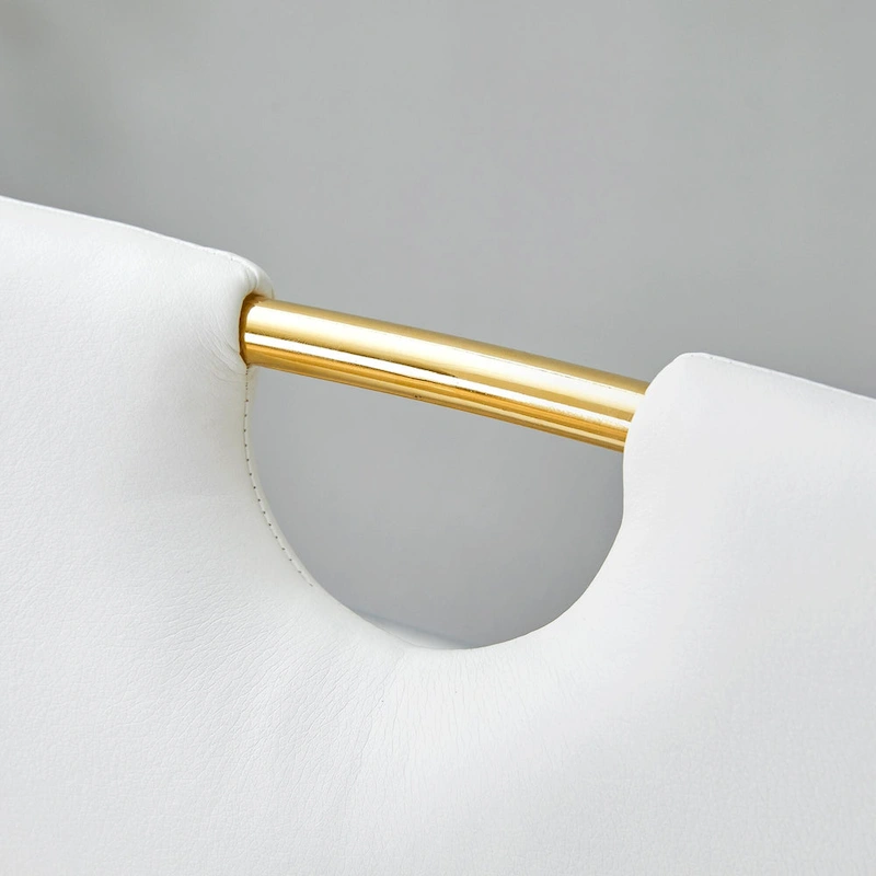 PU Dining Chair Set, Uniquely Designed Black Dining Chairs, Pu Material, Paired With Gold Metal Chair Legs (Set Of 4)