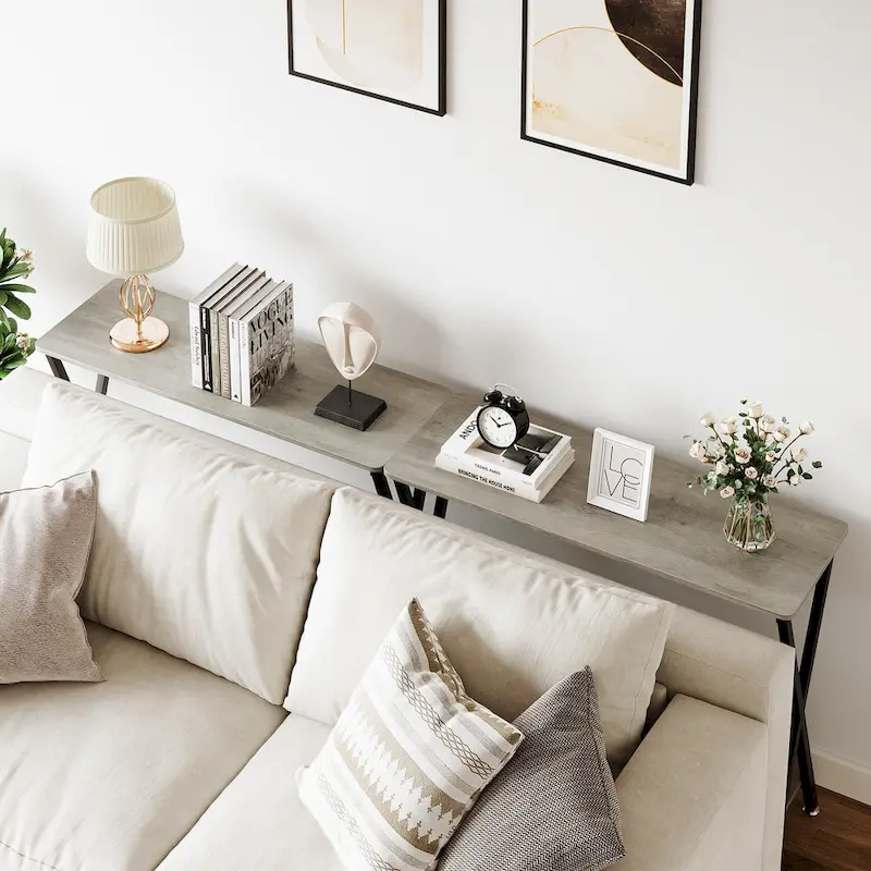 Entryway Table, Narrow Console Table, Wood Sofa Table