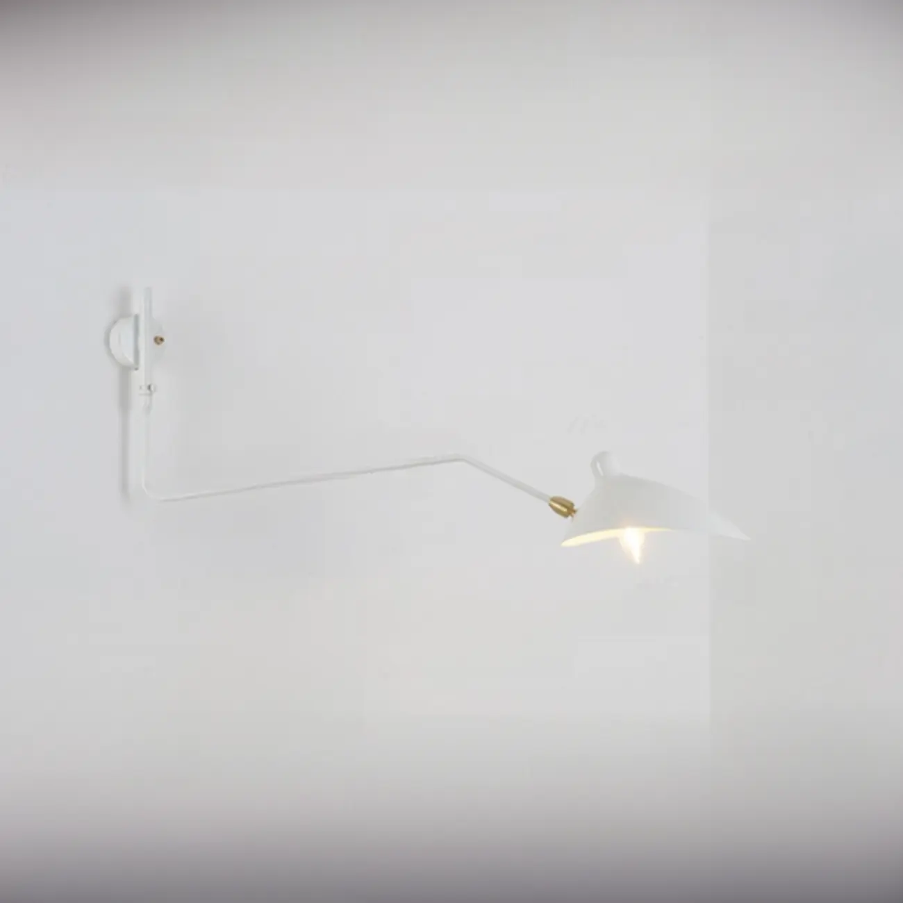 Modern Metal Industrial 2-Light Swing Arm Wall Light