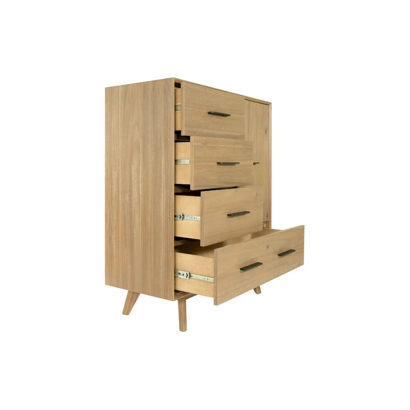 Modern Walnut Chest of Drawers