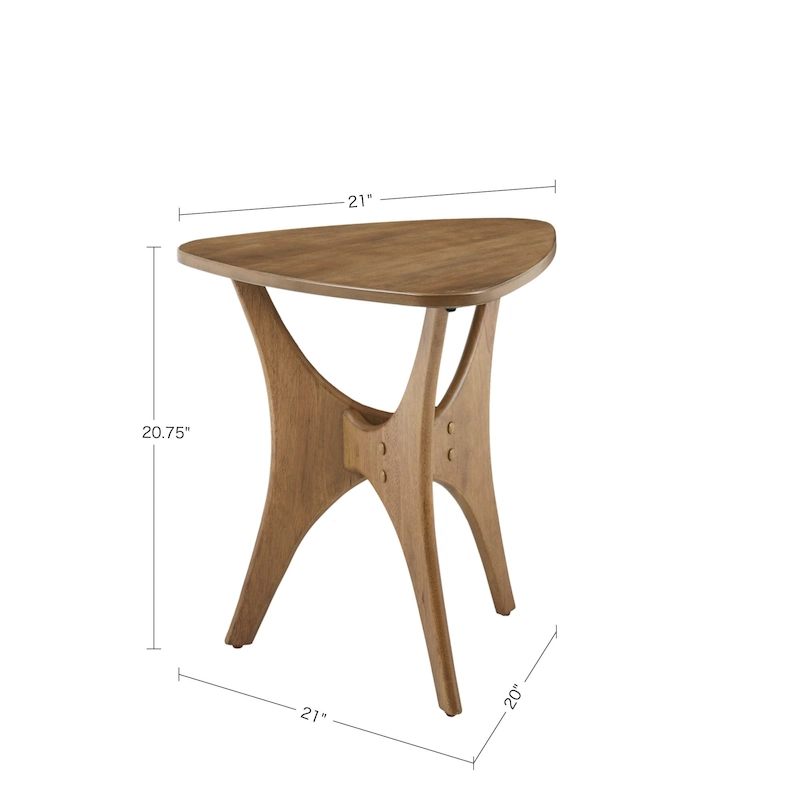 INK+IVY Blaze Triangle Wood Side Table
