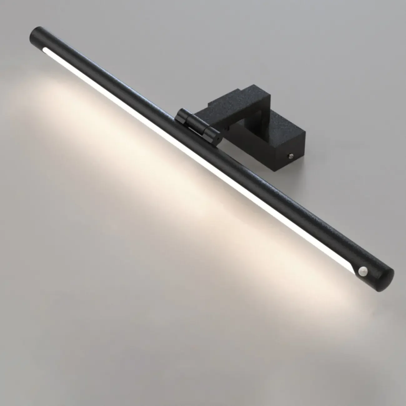 Modern Black Sleek Tubular LED Vanity Light