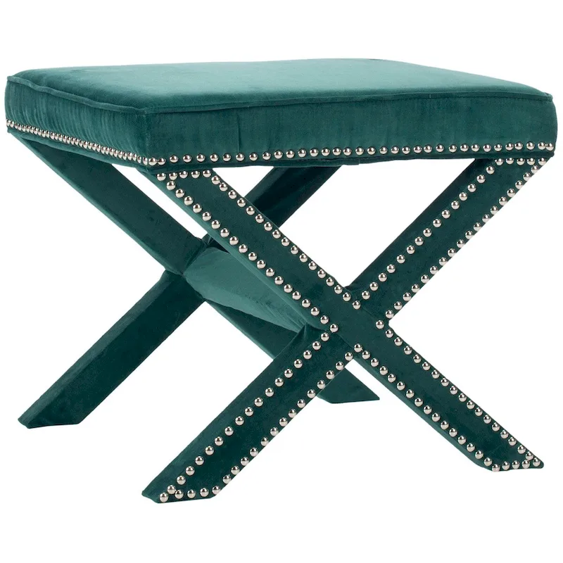 SAFAVIEH Shavonne X-Bench Ottoman