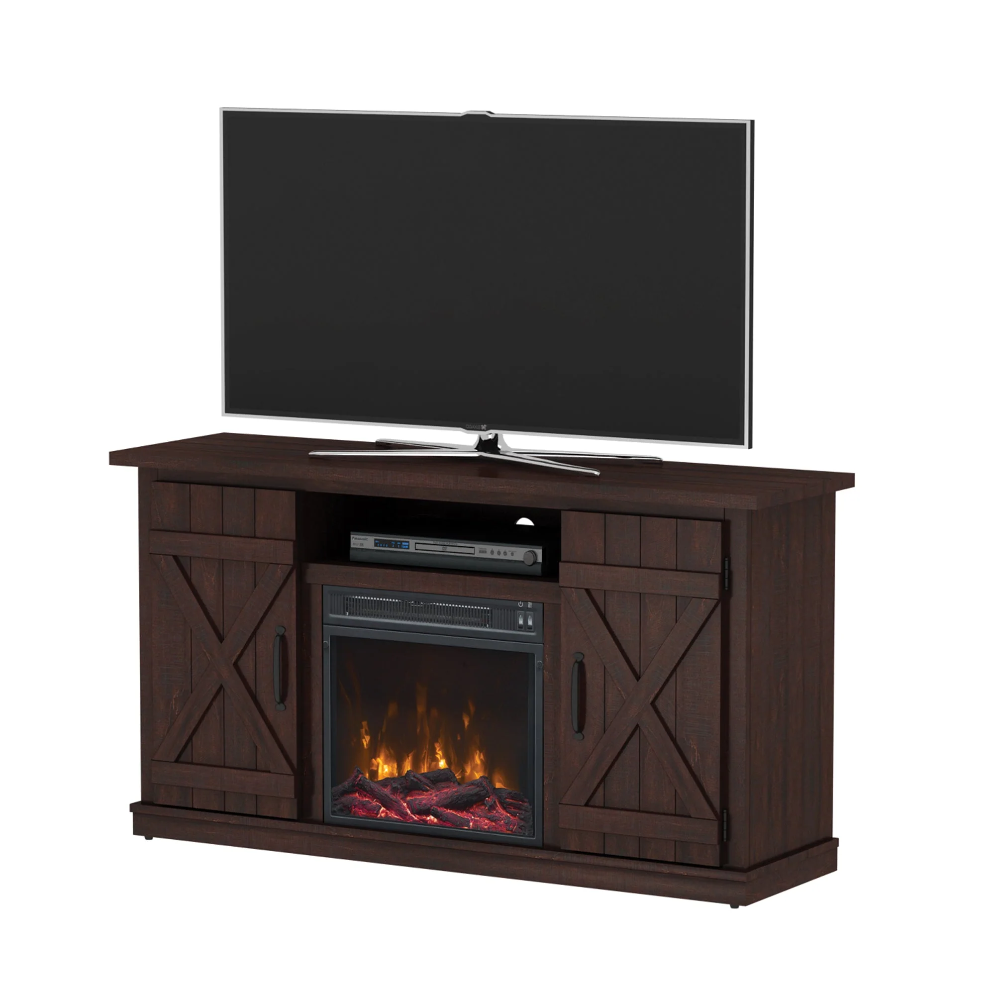 Cottonwood Electric Fireplace TV Stand Media Console