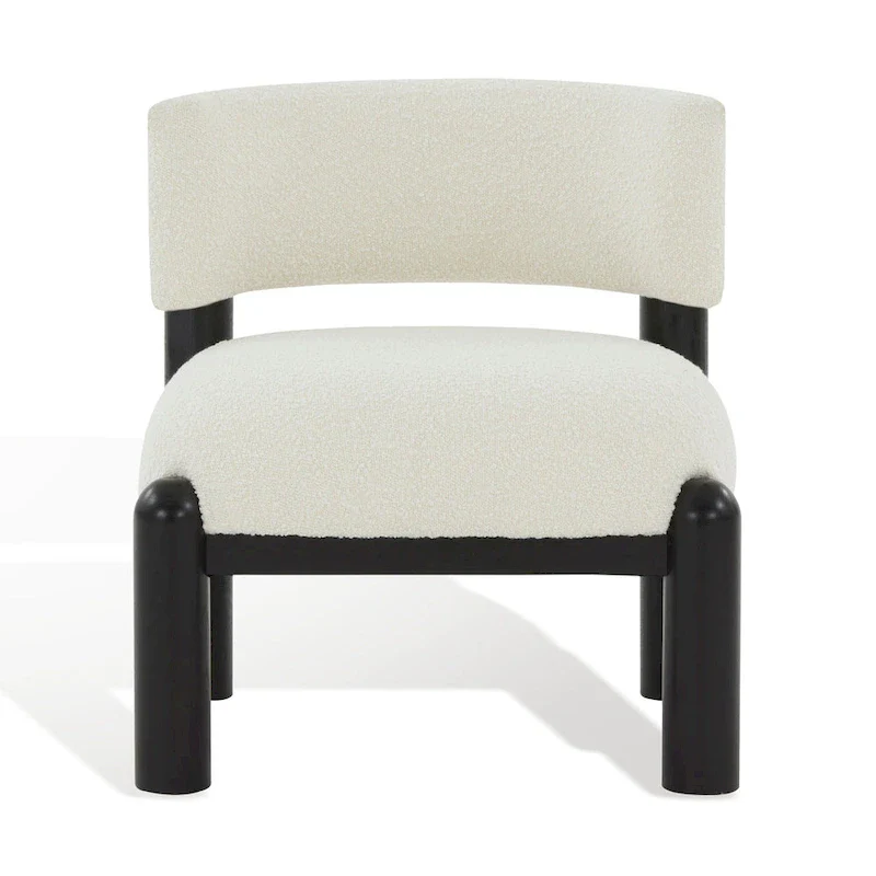 Faux Shearling Accent Chair - 26 In. W x 26 In. D x 28 In. H