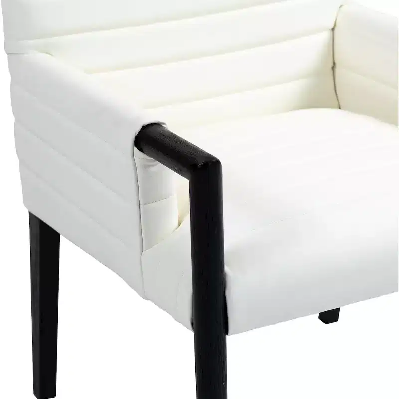 Meridian Furniture,Aimee Vegan Leather Dining Arm Chair