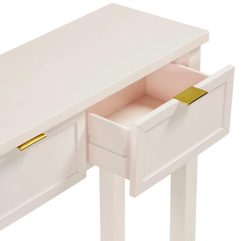 High-Quality Entryway Console Table with 4 Spacious Drawers & 1 Bottom Shelf