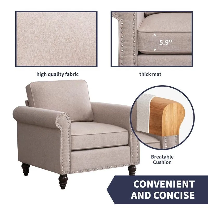 Mixoy Modern Sleeper Sofa,DIY Combination Sectional Single Couch