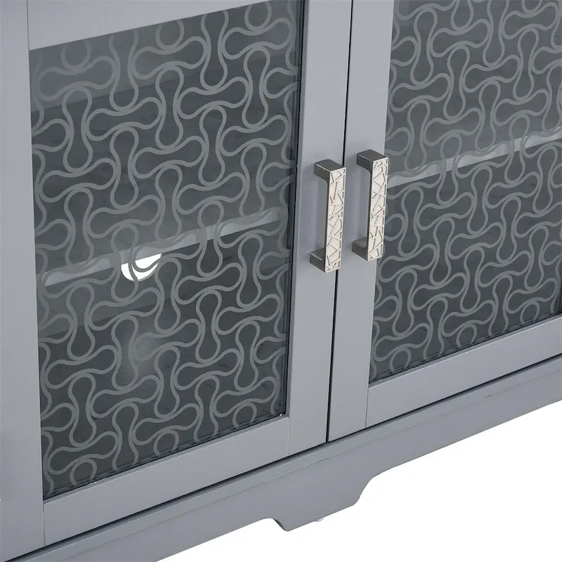 Modern Farmhouse TV Media Stand,Large Home Entertainment Console