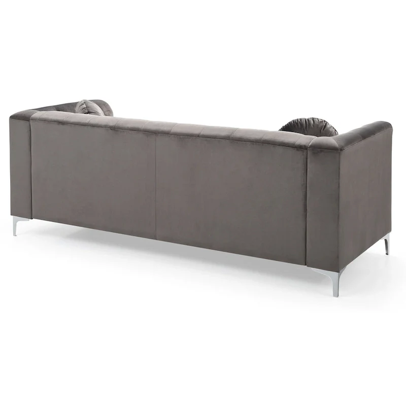 Pompano Velvet Button Tufted Sofa