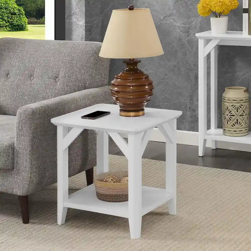 Convenience Concepts Winston End Table with Shelf