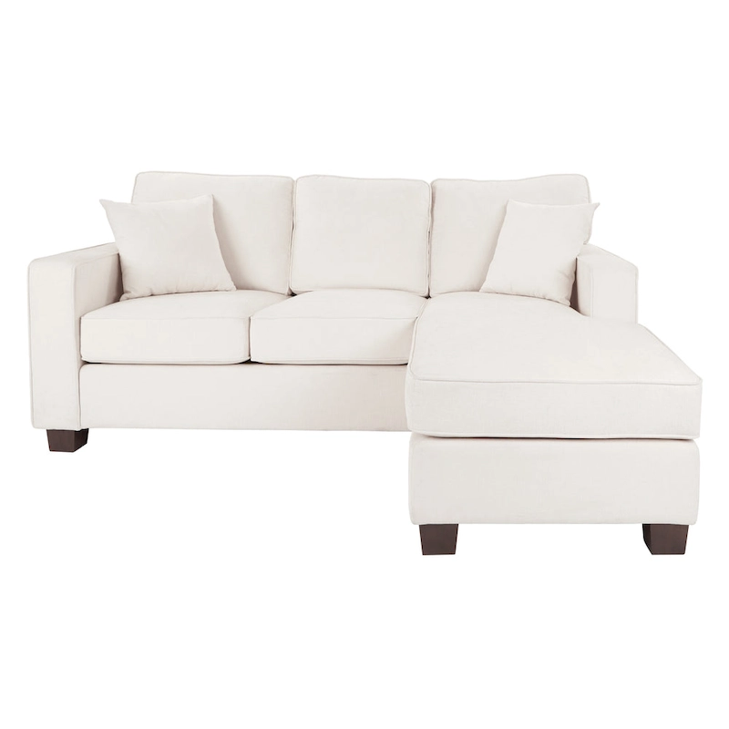 Copper Grove Slavutych Ivory Upholstered Sectional Sofa