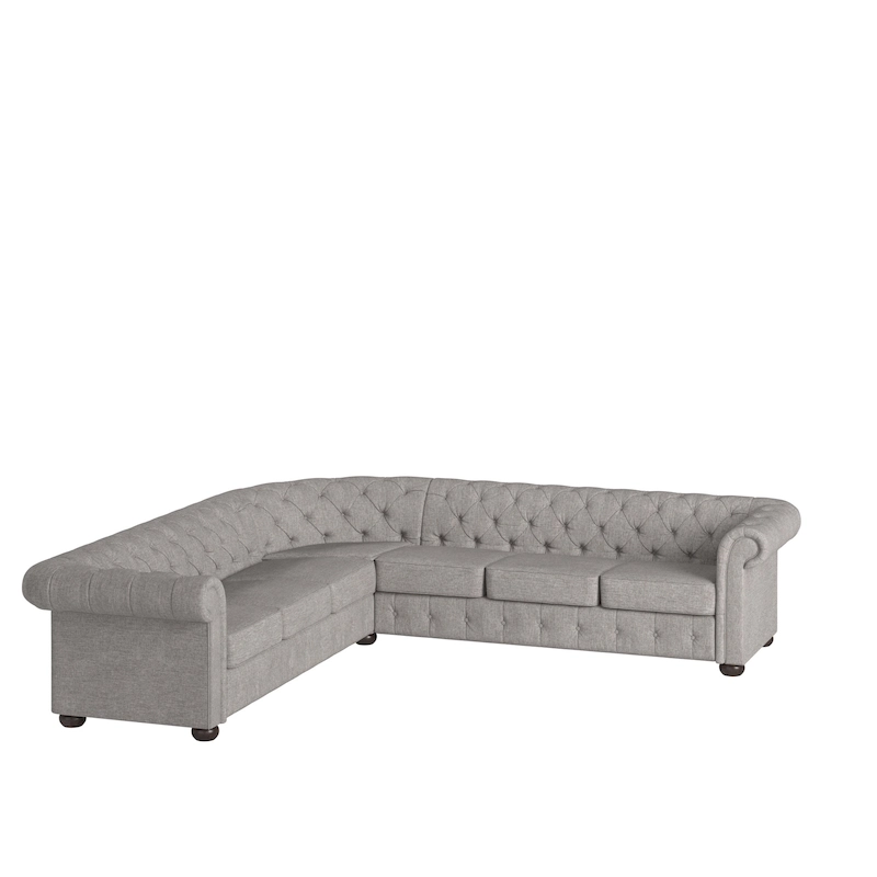Knightsbridge Chesterfield L-shaped Sectional by iNSPIRE Q Artisan