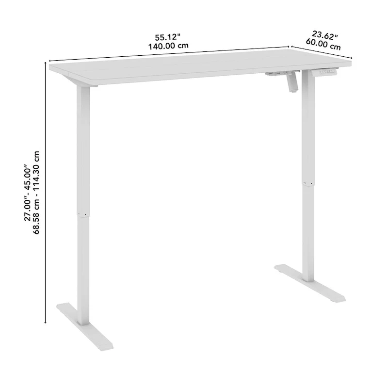 Energize 55W x 24D Height Adjustable Standing Desk by Bush Furniture