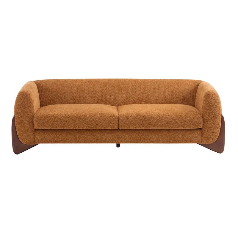 Alma Upholstered Boucle 3-Seat Sofa by Christopher Knight Home